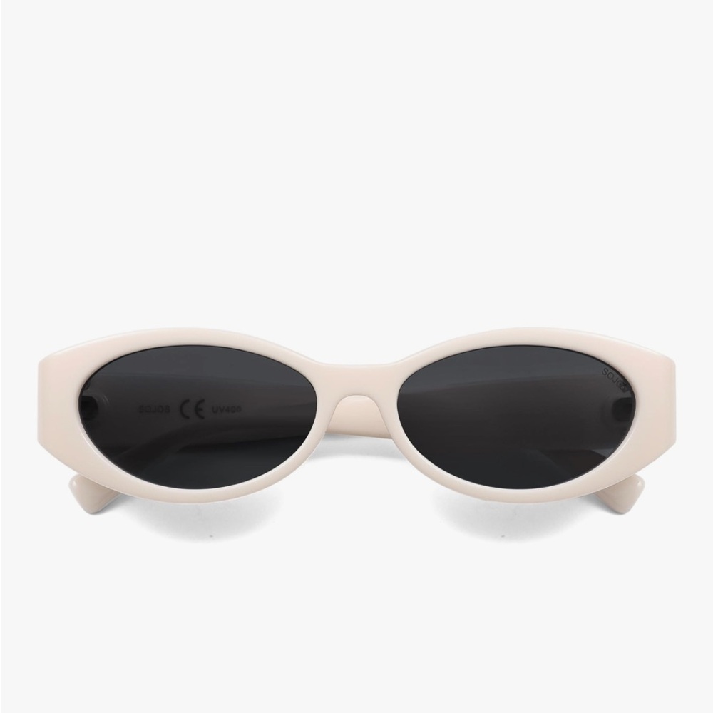 Nordstrom Slim Oval with Square Off Side Sunglasses in Cream Women’s Cat Eye